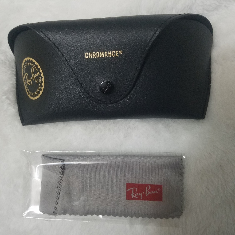 Ray-Ban Chromance Sunglass and Eyewear Case with Belt Loop and Microfiber Cloth